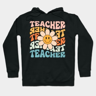 Teacher Daisy Colorful Elementary School Teacher Hoodie